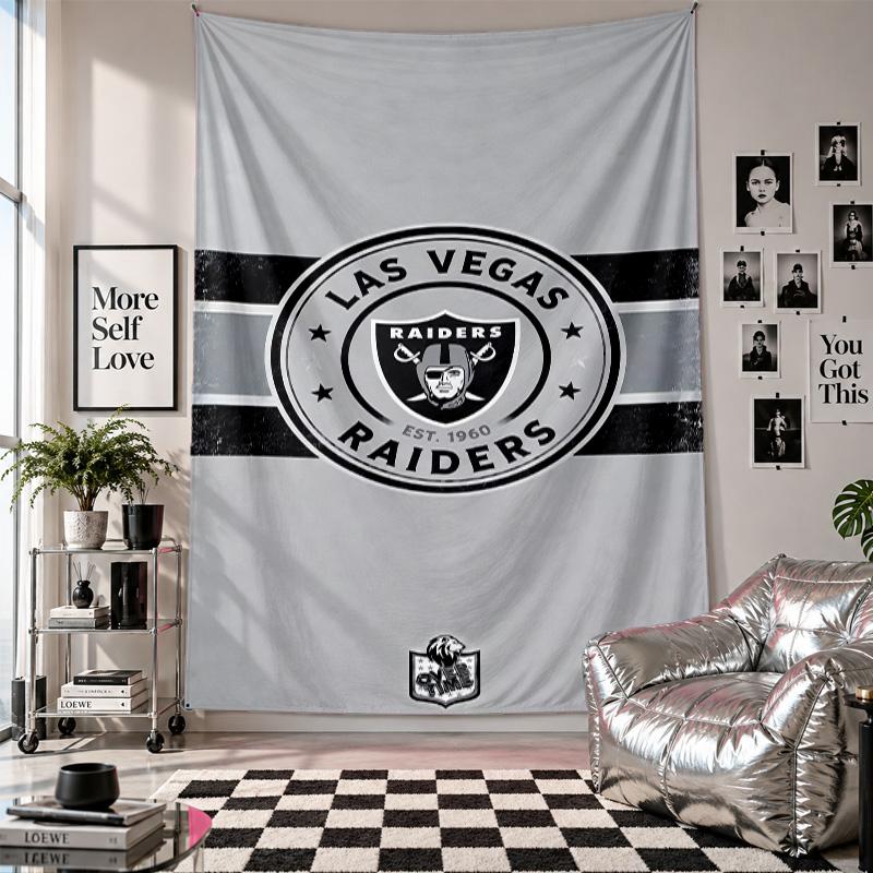 Las Vegas Raiders Wall Tapestry Home Decor Wall Hanging Cloth for Bedroom Living Room Background