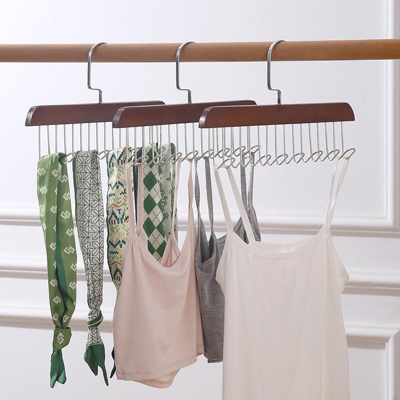 Pack Bra Hanger Belt Hanger for Closet with 8 Metal Hooks Tank Top Hanger Space Saving Tie Rack for Men Closet Organizers