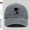 pc Adjustable Buckle Trucker Cap for Men  Women  Lightweight Vintage Washed Baseball Hat with Vine Heart Print Suitable for