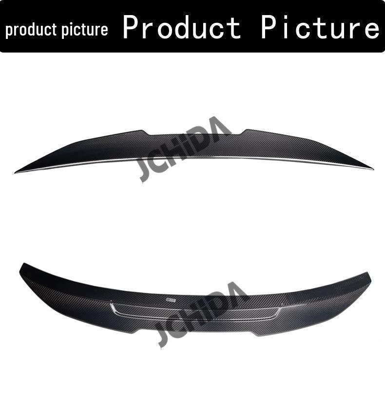 BMW 3 Series E92 PSM Style Carbon Fiber Rear Spoiler - No-Drill Installation Diffuser