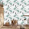 Dinosaurs and cacti wallpaper for living room and bedroom 50x1000