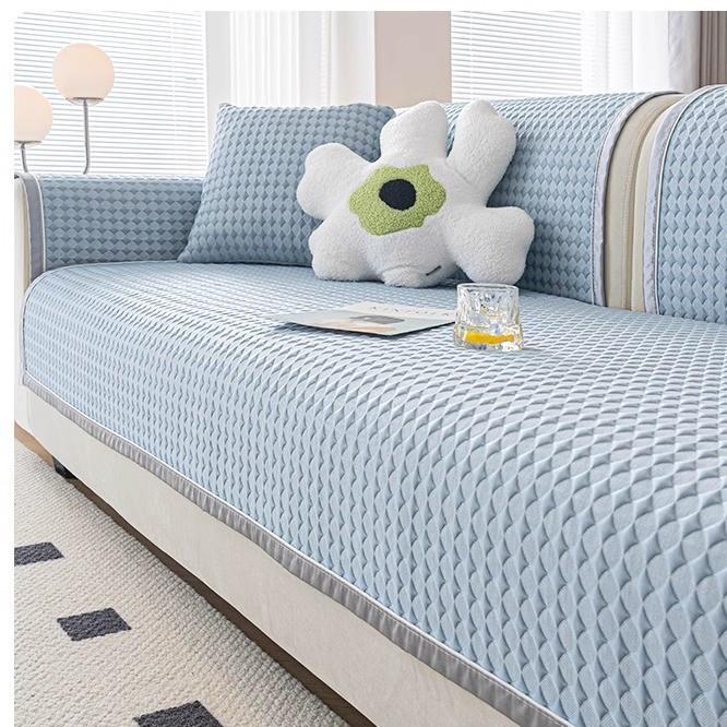 Ice Silk Sofa Cushion, Non-Slip, Advanced Sense, Summer Mat, Seat Cushion, Anti-Cat Paw, Non-Hair Sofa Cover, Cloth Cover, Cool Cushion