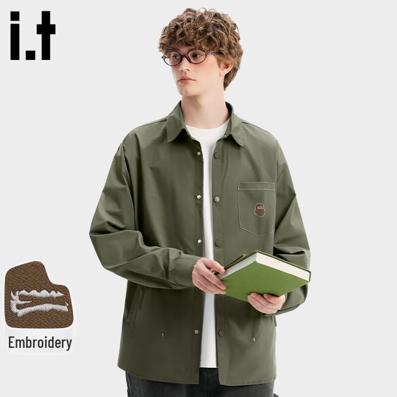 Fingercroxx Men's Casual Loose Fit Shirt Jacket