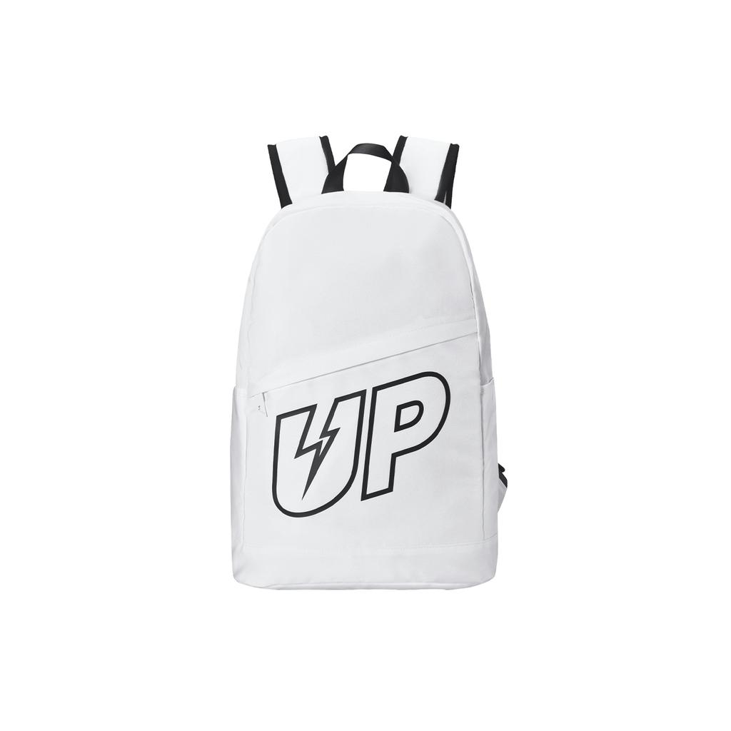 New TURN UP Polyester With Nylon Backpack Laptop Bag Large Unisex White 71103