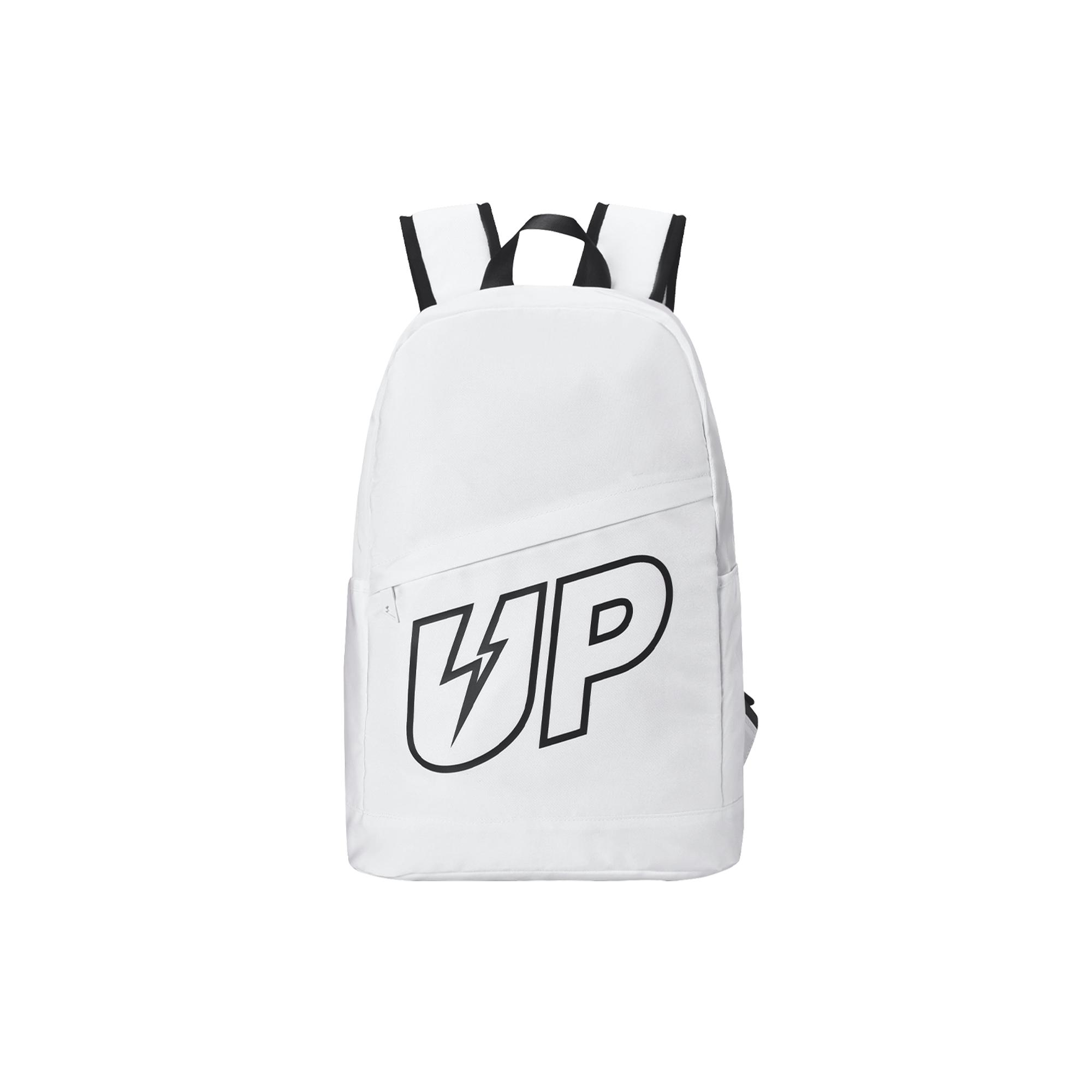 

New TURN UP Polyester With Nylon Backpack Laptop Bag Large Unisex White 71103 31.5*16.5*46.5CM