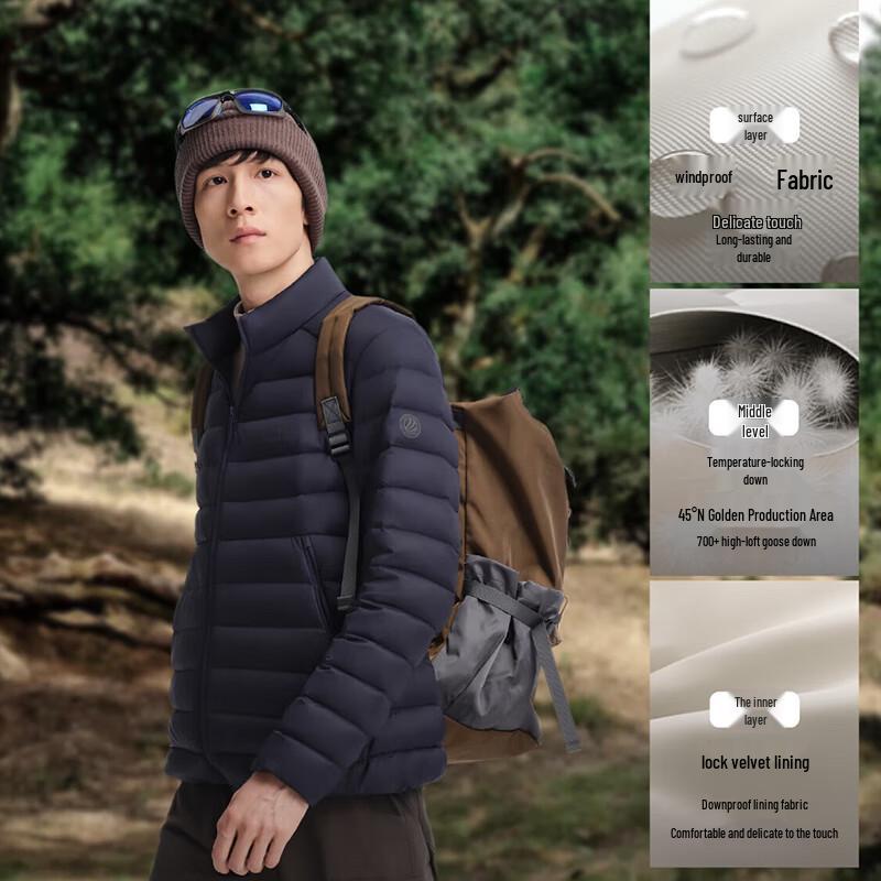 Bosideng B250131037 Lightweight Stand-Collar Down Jacket