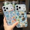 Capa de Telefone Floral Apple 17 ProMax – Design Estético de Cobertura Total para Proteção Dois em Um