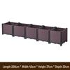 Multi-layer Space-saving Rectangular Planter Box for Indoor/Outdoor Vegetable Gardening