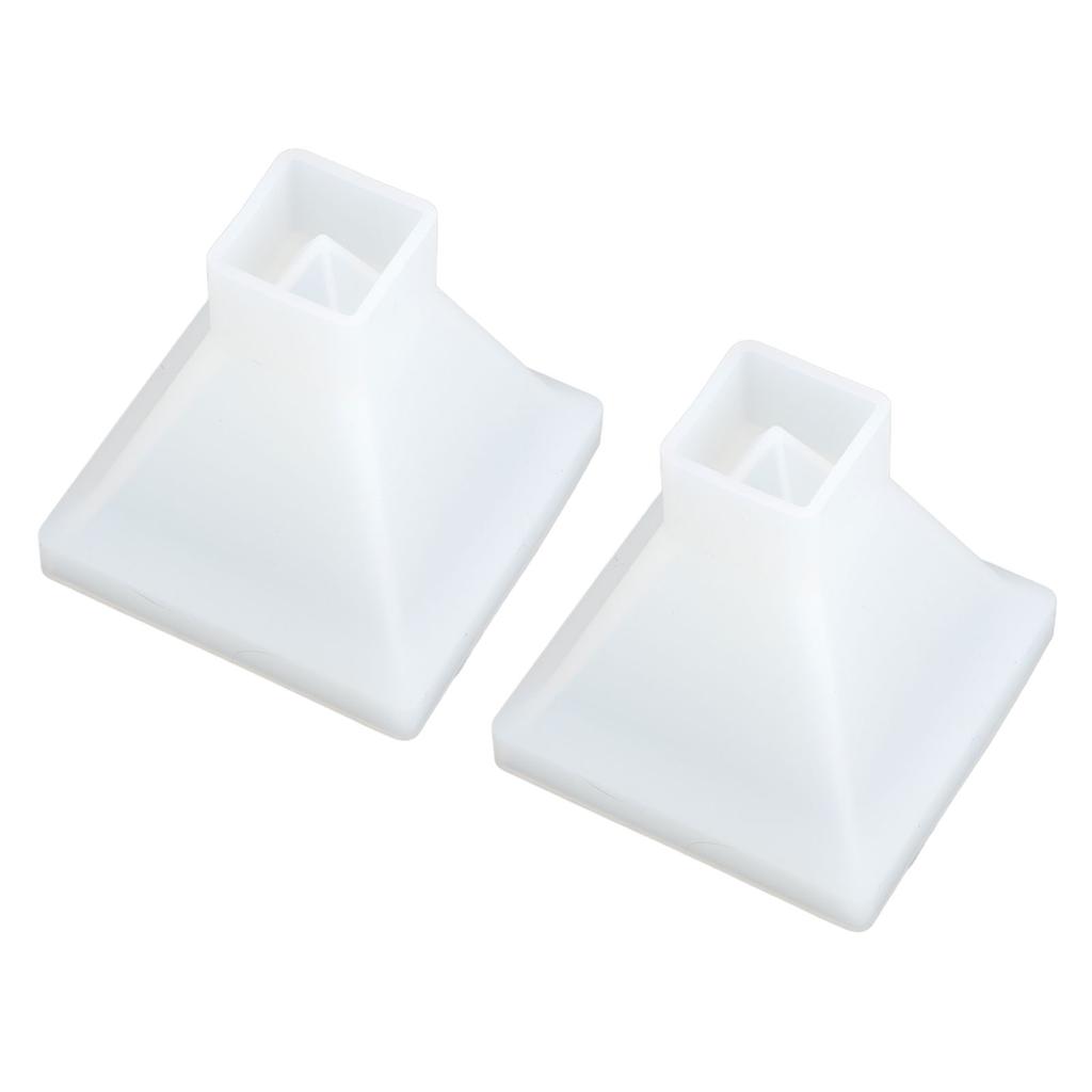 2pcs Pyramid Molds DIY Crystal Epoxy Mould Large Pyramid Silicone Hand Made Epoxy Resin Mould Home Decoration