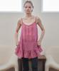 Opening Sunshine Pintuck Sleeveless Chiffon Mini Dress Rose Pink
