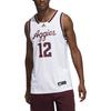adidas Letter Print Sports Sleeveless Basketball Jersey Men Jersey White HG8876