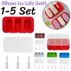 1-5er Set Stapelbare Eis am Stiel Form DIY Kombi Stapelbarer Eis am Stiel Maker Wiederverwendbare Eis am Stiel Form für Selbstgemachtes Eis