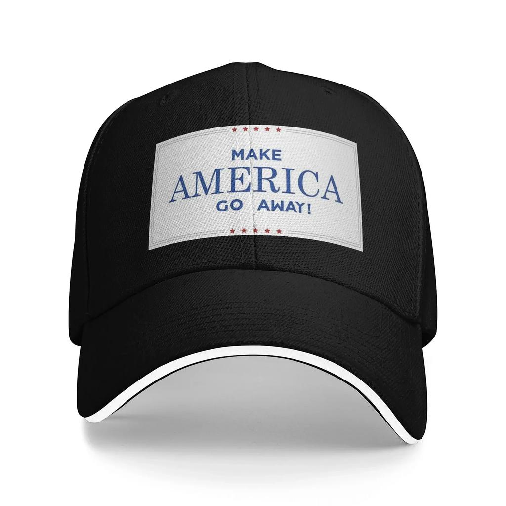 Make America Go Away Sun Baseball Cap Spring Streetwear Trucker Hat For Unisex-Teens Tennis Skate Snapback Cap