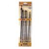 JOWOART 6 Pcs Artist's Paint Brush Gouache Brushes Hair Squirrel Round Brush for Watercolor Oil Acrylic Art School Supplies Material6 Pc