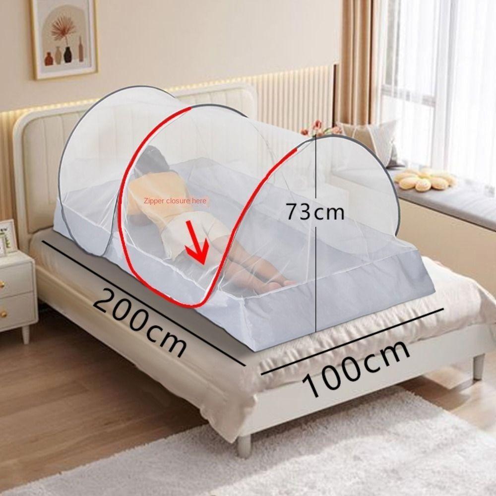 Portable Folding Mosquito Net Bed Adjustable Mesh Sleeping Net Camping Mosquito Net Tent Home