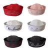 Girls Captain Hat Bridesmaid Wedding Hat Elegant Dress Up Theme Party