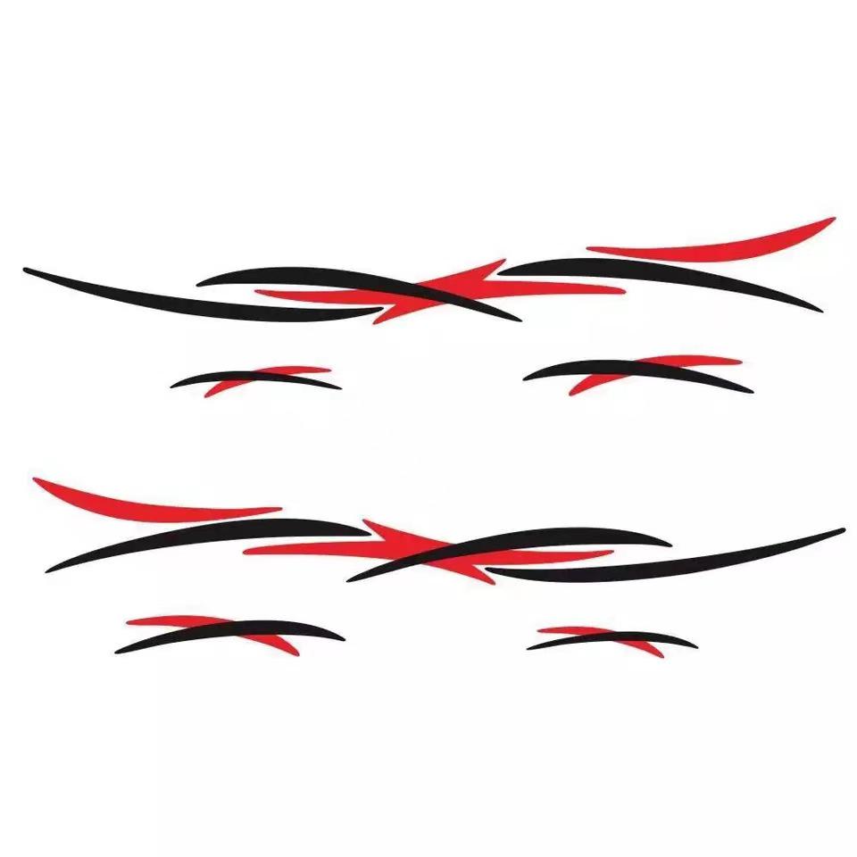Two-Color Stripe RV Decoration Decal for Cross-Border Car Modification