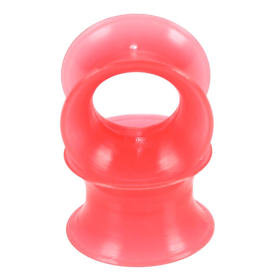 2 Stück Silikon Ohrstöpsel und Tunnel Ohrpiercings Ohrstecker Verschraubter Ohrdehner Ohr-Expander Körperschmuck Piercings
