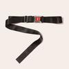 Press Safety Buckle Nylon High-strength Webbing for Women's Casual Outdoor Belt