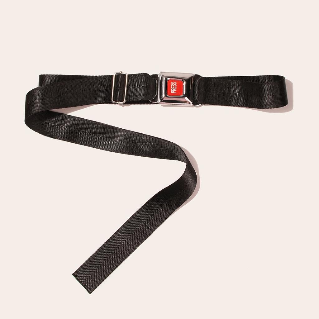 Press Safety Buckle Nylon High-strength Webbing for Women's Casual Outdoor Belt