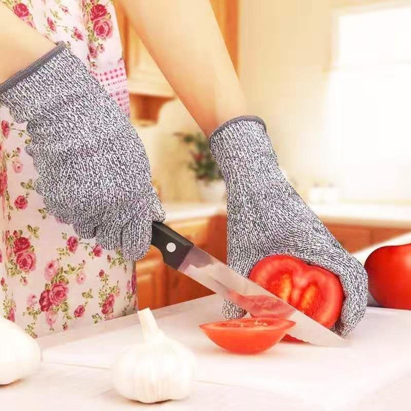 Bezpečnostní rukavice HPPE proti proříznutí úrovně 5 Vysoce pevné průmyslové kuchyně Zahradnictví Ochrana proti poškrábání Ochrana proti proříznutí skla Řezání víceúčelové