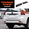 Smoked Rear Fog Tail Light Lamp Cover Trim for Toyota Land Cruiser Prado 10-23