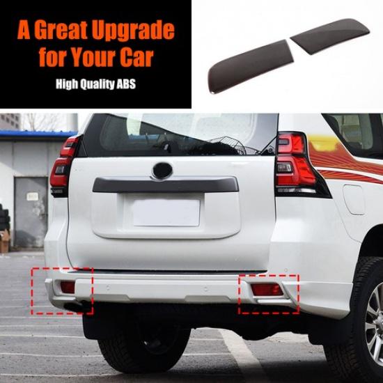 Smoked Rear Fog Tail Light Lamp Cover Trim for Toyota Land Cruiser Prado 10-23