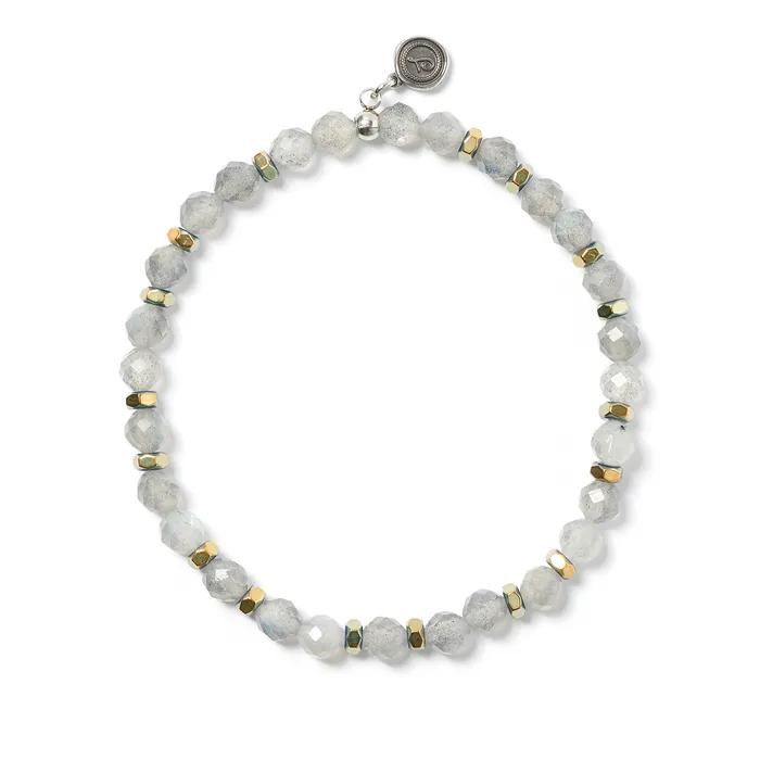 6mm Cut Labrato Green Chip Mix Gemstone Bracelet (C2503AC1359_GR)