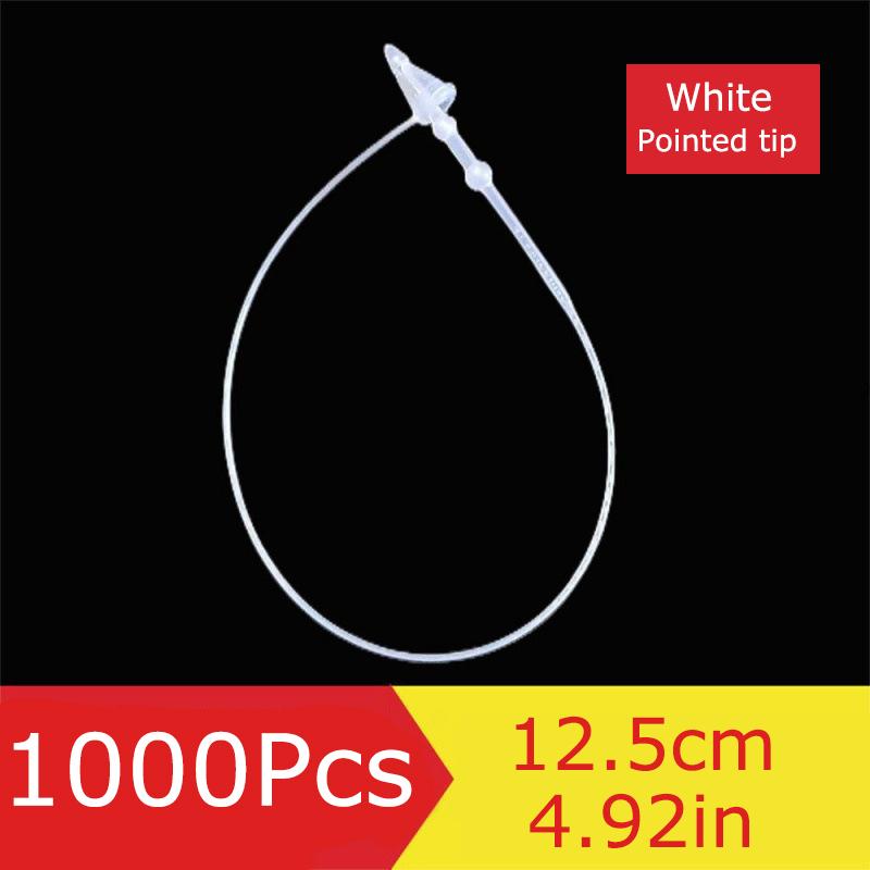 

1000 шт./упак. Бирки для одежды Бирки для обуви Веревочные этикетки Аксессуары для управления Пластиковые аксессуары для ювелирных изделий Подвесная бирка Прочная 12.5cm