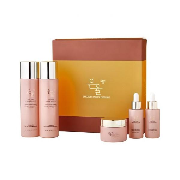 Eunyul Kollagen 5-teiliges Set  (Toner 200ml, Lotion 200ml, Creme 50ml, Augencreme 50ml, Essenz 50ml)