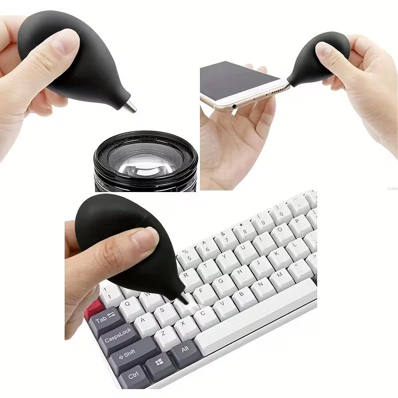 Portable Rubber Air Blower, Squeeze Nozzle, for Cameras, Phones, Keyboards, PC, Tablets, Powerful Dust Cleaner