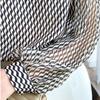 Fashion Women Tops Spring Summer Top Stylish Women's Chiffon Blouse Chic Casual Long Sleeve Vintage Stripe Shirt