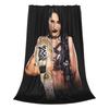 Flannel Throw Blanket She Is My Mami! Rhea Ripley Bootleg Wrestler Warm Plush Blankets Soft Bedspread for Livingroom Home Couch