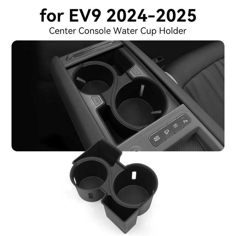 Central Console Drink Holder for EV9 2026-25 Car, Anti-Skid Storage Tray Box Organizer, Auto Interior Gadget