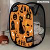 1Pcs Halloween Series 4 Pop-Up Laundry Hamper Expandable Mesh Hamper Basket for Room Bedroom Bathroom Organization Contemporary Storage