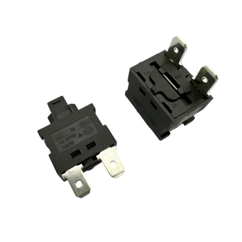 Interruptor Autotravante de 2 Pinos LECI PS102A, Botão de Ligar/Desligar de Alta Corrente 16A para Máquina de Lavar Louça/Aspirador de Pó