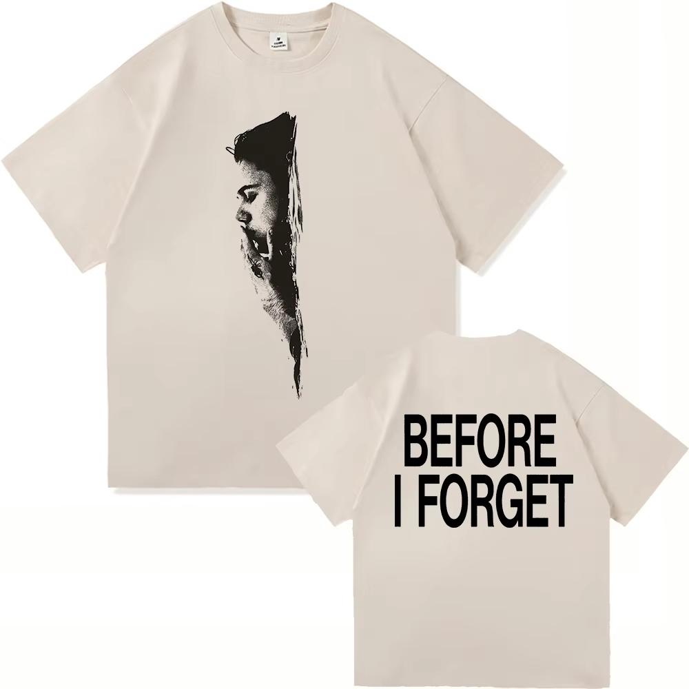 The Kid Laroi Before I Forget Tee Shirt 2026 New Album Menwomen Clothing Harajuku High Quality Tops pure Cotton TShirts Vintage