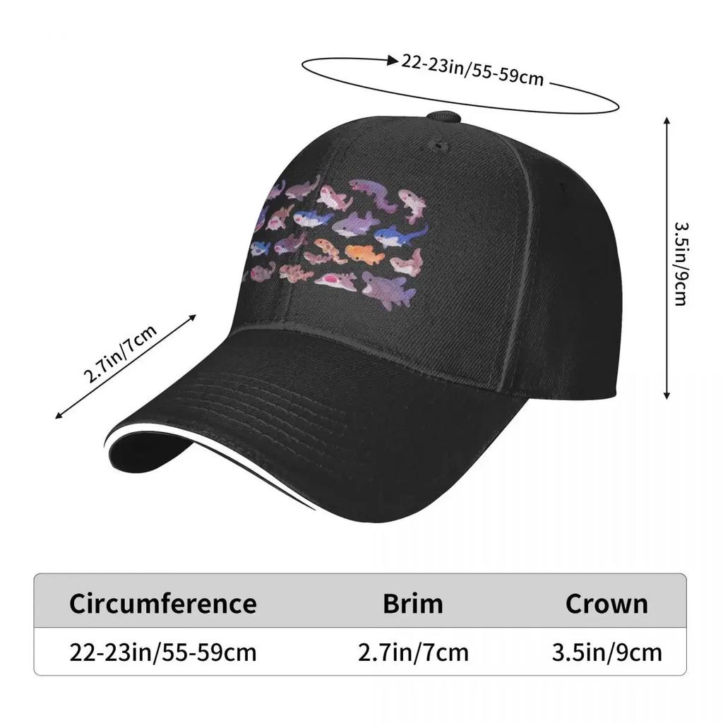 Shark Day Cap Fashion Casual Baseball Caps Adjustable Hat Hip Hop Summer Unisex Baseball Hats Customizable Polychromatic