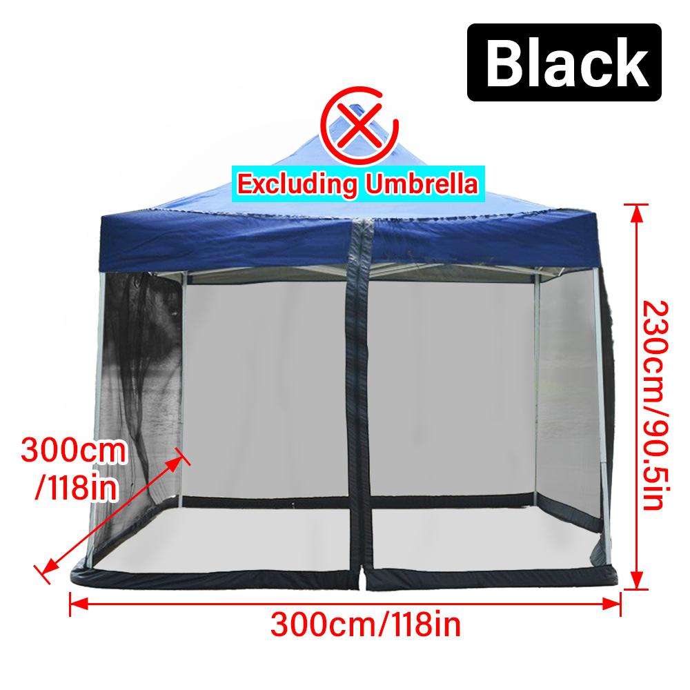 300x300x230cm Courtyard Mosquito Net Umbrella Roman Umbrella Mesh Cover Netting Mosquito Insect Net Outdoor Umbrella Tent