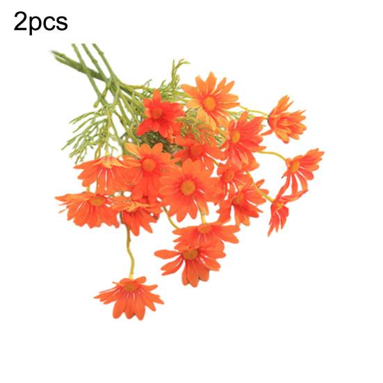 Künstliche Blumen Chrysanthemenstrauß 2 oder 5 Stiele 21 Zoll Realistisches Seiden-Kunststoff-Simulationsdesign UV-beständig Farbecht Fälschung