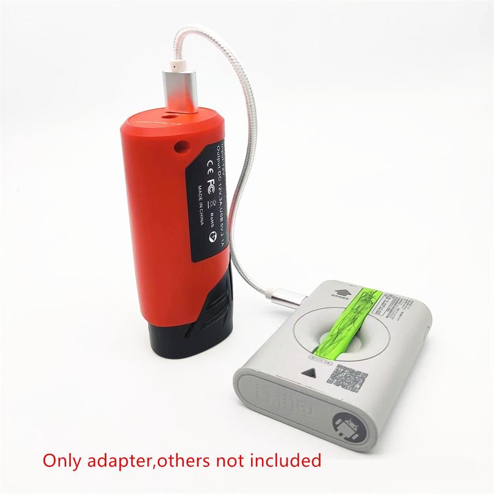 USB Charger Adapter Power Source For Milwaukee 48-59-1201 M12  Battery