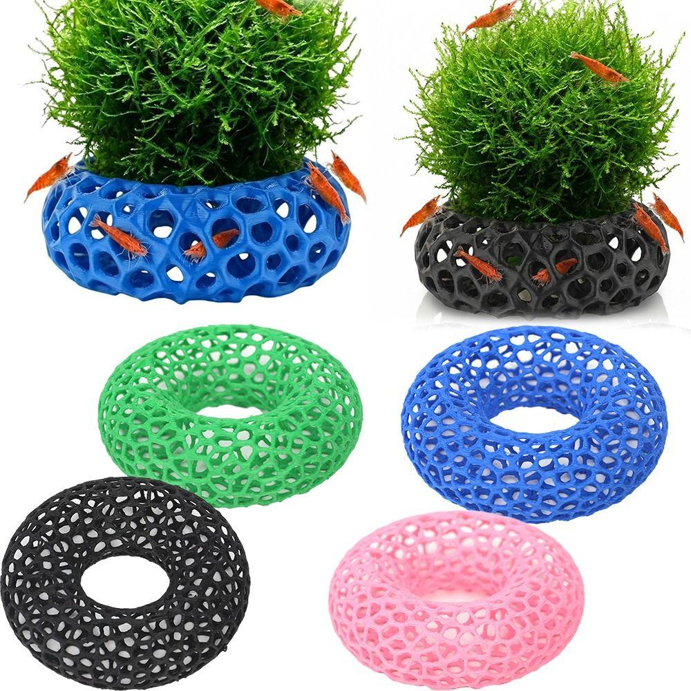 Hollow Round Aquarium Fish Shelter 3D Printed Fish Tank Cave Aquatic Animal Hiding