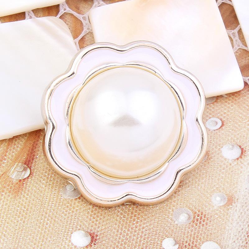 10Pcs Pearl Buttons Pajamas Coats Sweaters Women'S Round Versatile High-End Decorative Buttons Daquan Clothes Accessories