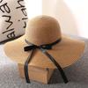 Women's Wide Brim Straw Sun Hat - Foldable Beach & Vacation Hat