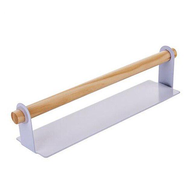 

Металлический кухонный органайзер, полка, настенная полка, деревянная полка для хранения полотенец, бумаги, держатель для туалетной бумаги в ванной, кухонная стойка-органайзер белый