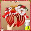 5pcs Different Christmas Headbands Cute Snowman Elk Santa Claus  Xmas Headband kawaii Christmas Hairpin for Party Favor Supplies