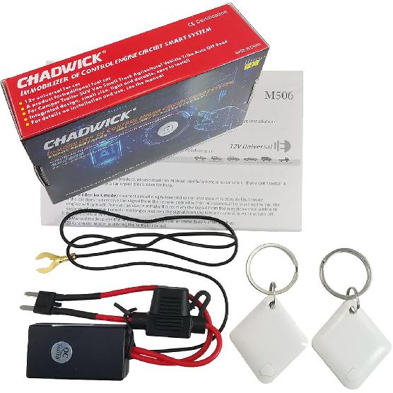CHADWICK Car Immobilizer Anti-Theft Alarm System, M506 Wireless Engine Lock, Auto Anti-Robbery Device, Intelligent Circuit Cut Off Tool, Universal