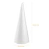 EXCEART Styrofoam Cone Shapes for DIY Handmade Christmas Tree Making, Toys, Colorable Accessories, Models, and Ornaments, White, Set of 6