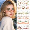 12pcs Art Decals Christmas Makeup Stickers Face Style Eye Makeup Design Eye Makeup Sticker Face Stickers Christmas Party