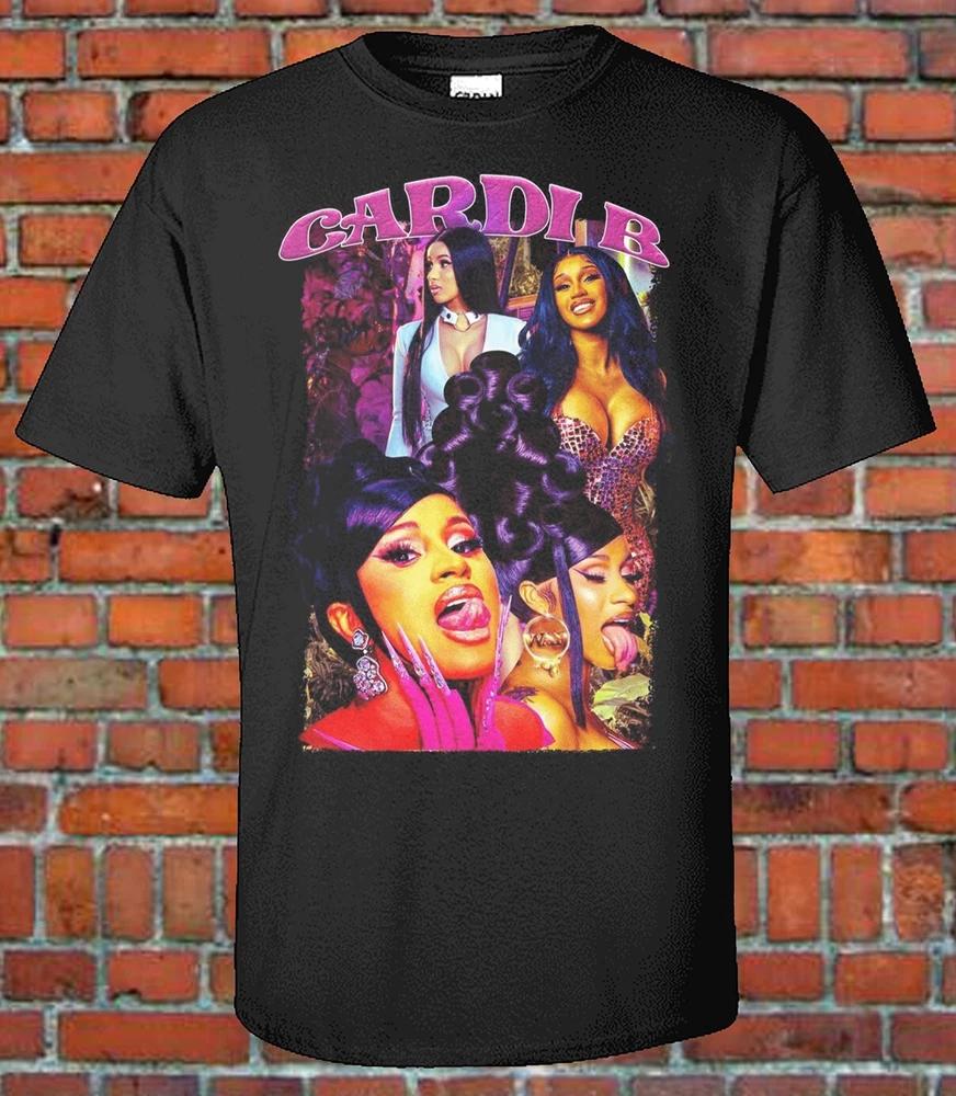 Cardi B Retro 90s Style Bootleg T shirt Vintage look Tour Merch Tee M